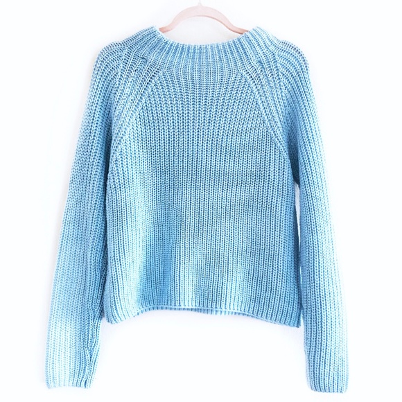 NWT! Baby Blue Knit Sweater - Picture 3 of 5